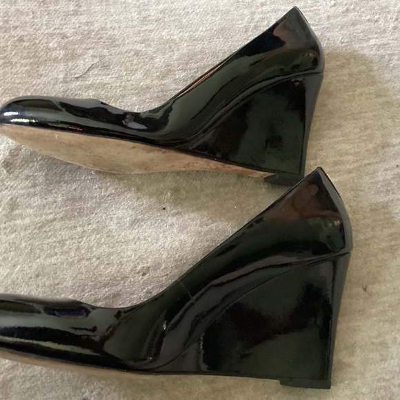 Coach Black Wedge Size 7 - Picture 5 of 9